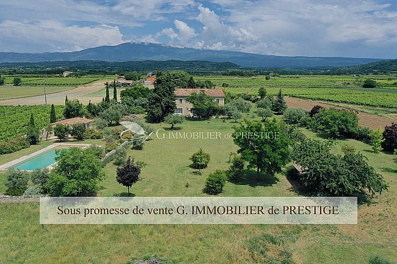 [G. Immobilier de Prestige] En exclusivité, à Mazan, une propriété en pierres avec gîte et piscine