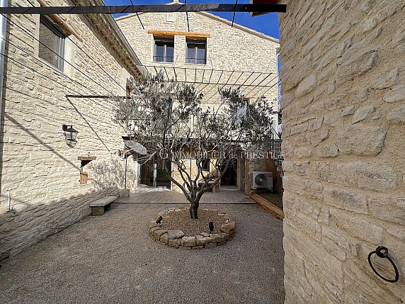 [G. Immobilier de Prestige] A Crillon-Le-Brave, une demeure de village en pierres avec bassin et vue panoramique 
